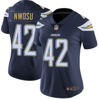 Los Angeles Chargers NFL Football Uchenna Nwosu Navy Blue Jersey Women Limited #42 Home Vapor Untouchable->youth nfl jersey->Youth Jersey